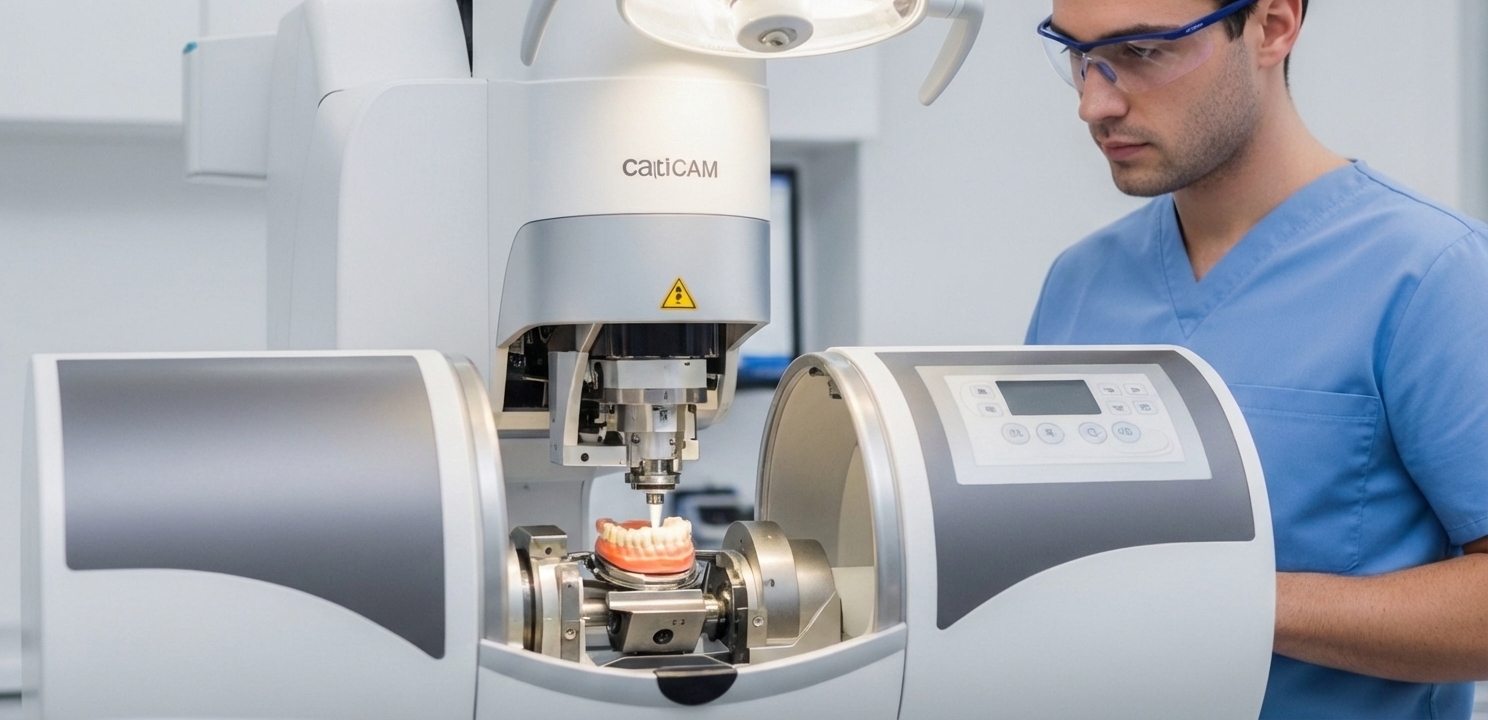 Dentiste en Turquie utilisant la technologie CAD/CAM pour des résultats prothétiques précis et esthétiques.