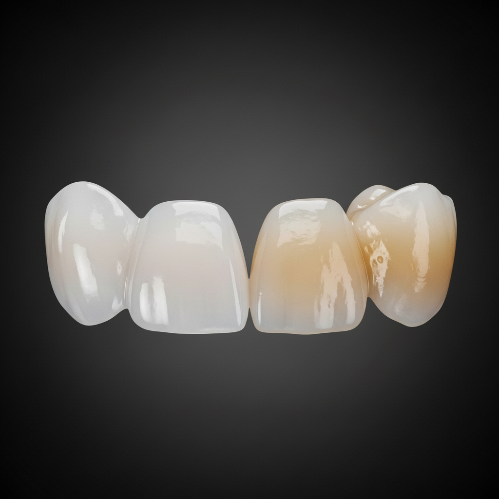 Veneers Cost in France, examining the distinct qualities of porcelain and composite resin veneer materials.