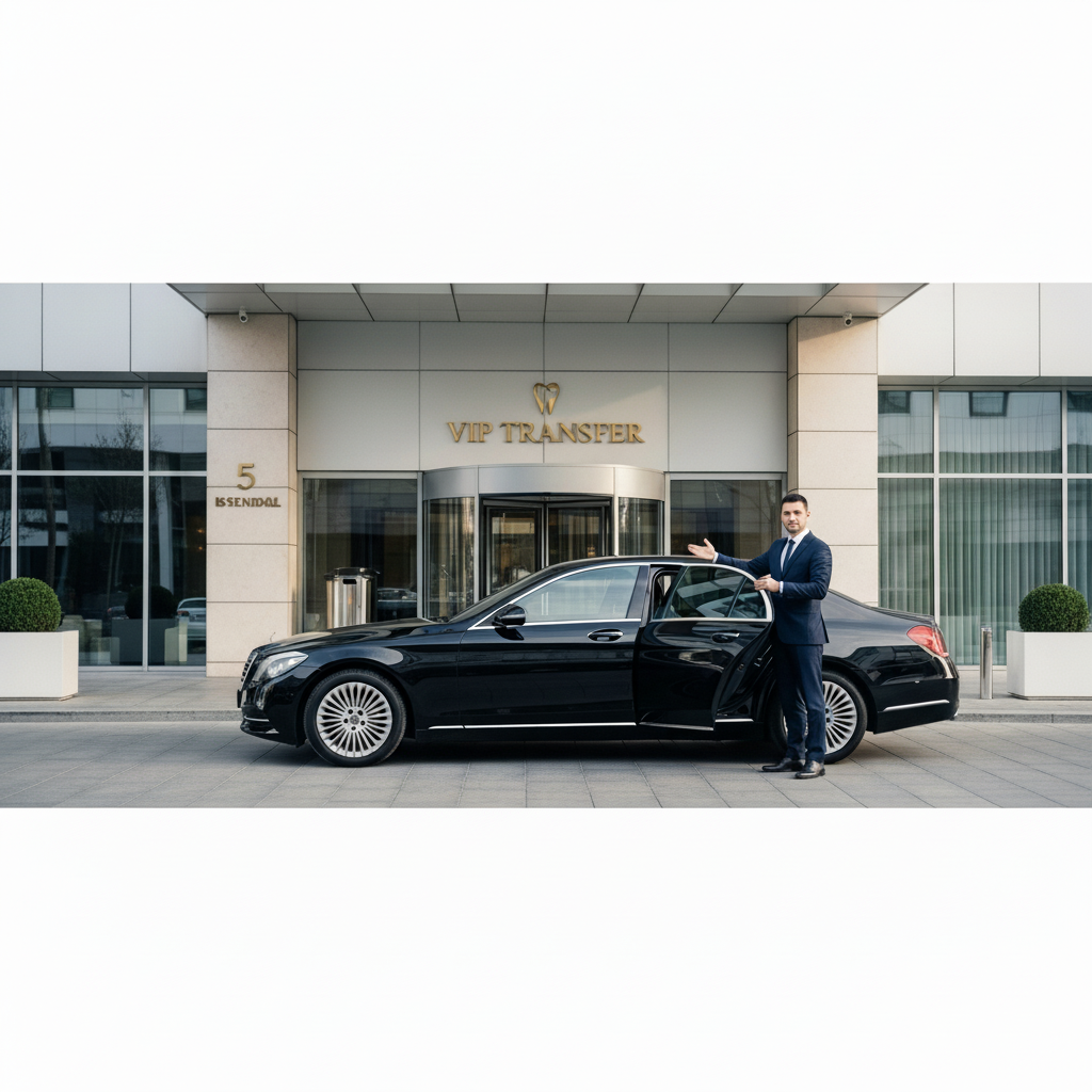 Refaire ses Dents en Turquie inclut un service de transfert VIP privé depuis l'aéroport jusqu'à votre hôtel pour une expérience sereine