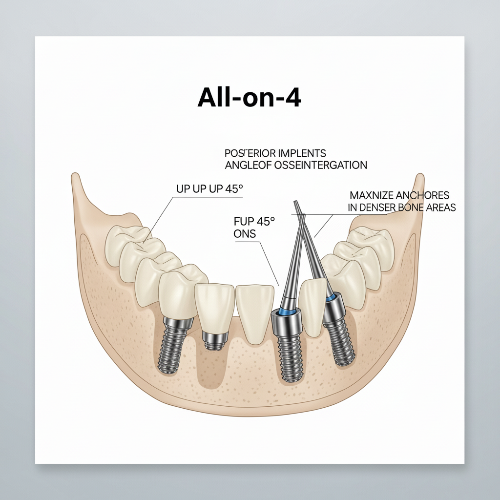 All-on-4 Dental Implants France Price is influenced by the advanced technology and implant placement strategy.