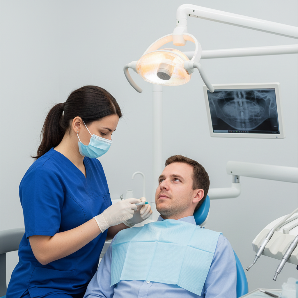 Pain Level of Dental Procedures France is minimal with skilled anesthesia application for patient comfort.