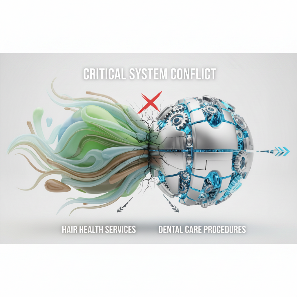 Same Day Dental Implants France: Illustrating a critical misalignment between services and brand directives.