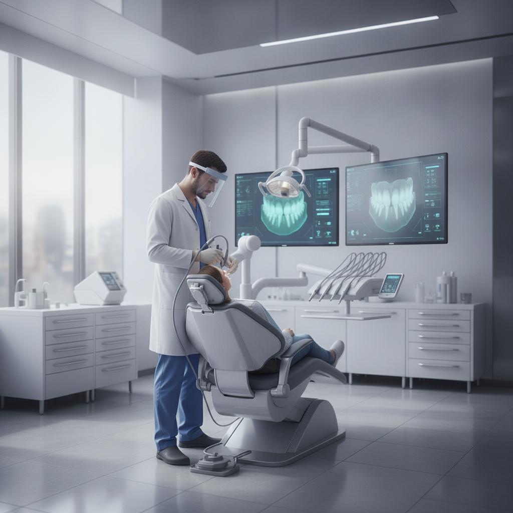 Technologie de pointe dans une clinique dentaire Clinique Dentaire en Turquie pour Français, dans un établissement moderne, utilisant des technologies avancées pour des soins de haute qualité.