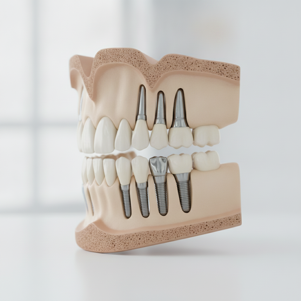 Anatomie d'un dentier fixe sur implants Dentier Fixe sur Implants en Turquie, une solution stable et esthétique restaurant la fonction masticatoire complète et la confiance.